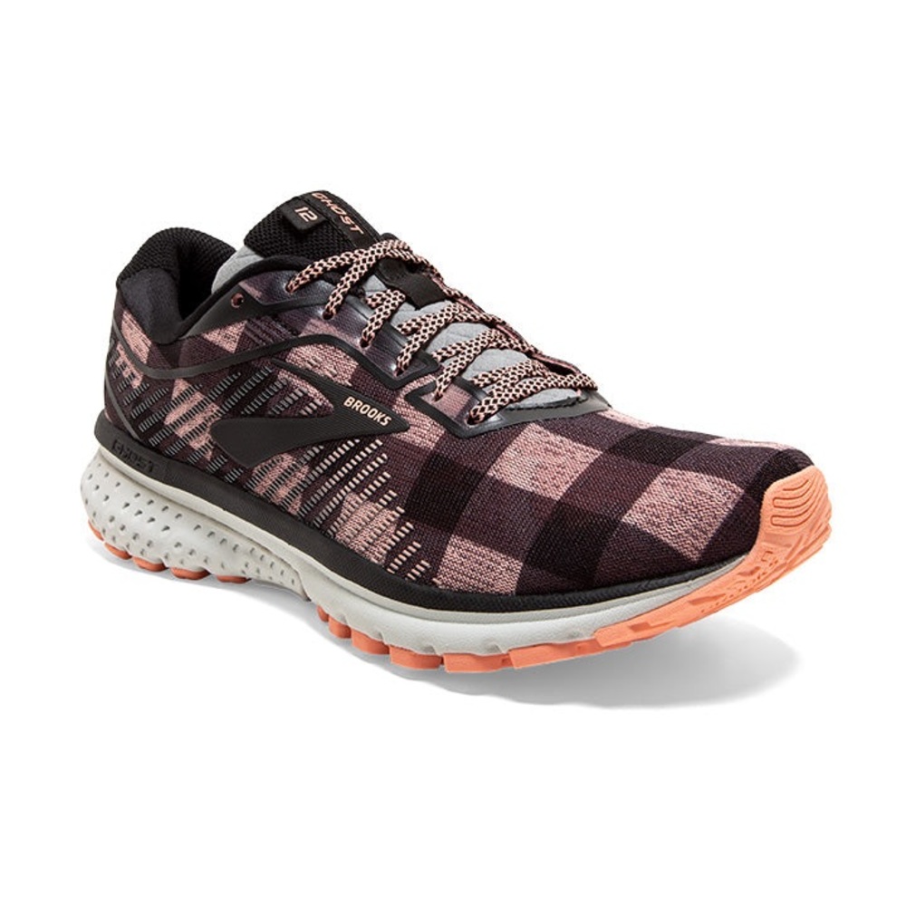 Brooks Ghost 12 Women’s Running Shoes in Desert/Grey/Black